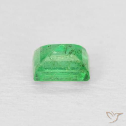 Emerald Gemstone in 3.7 x 2.9 mm Size for Sale, Emerald Stone in Pale Yellowish Green Color