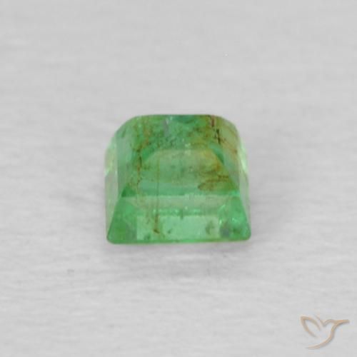 Emerald Gemstone in 3.9 x 2.8 mm Size for Sale, Emerald Stone in Yellowish Green Color