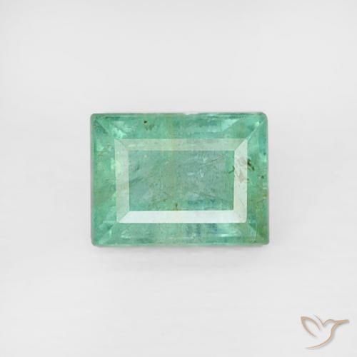 0.27ct Natural Pistachio Green Emerald, Baguette, SI