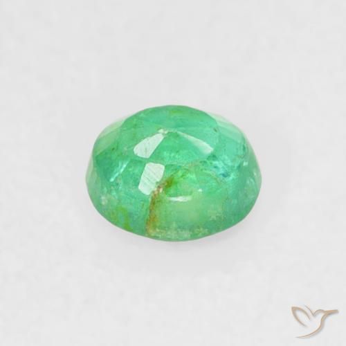 Emerald Gemstone in 3.5 mm (calibrated) Size for Sale, Emerald Stone in Shamrock Green Color