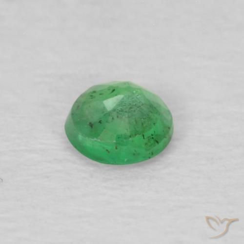 Emerald Gemstone in 3.2 mm Size for Sale, Emerald Stone in Light Green Color