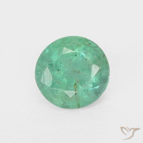 0.25 ct Round Cut Emerald, 3.9 mm From Colombia, Photo A