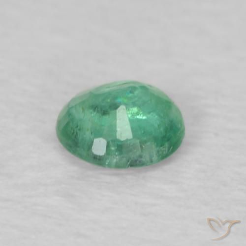 Emerald Gemstone in 3.5 mm (calibrated) Size for Sale, Emerald Stone in Blue Green Color