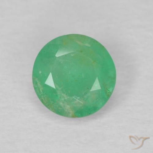 0.27 ct Round Cut Emerald, 4.4 mm From Colombia, Photo A