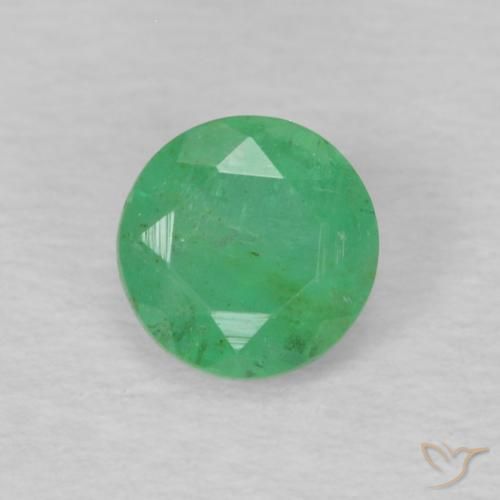 0.29 ct Round Cut Emerald, 4.2 mm From Colombia, Photo A