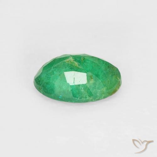 Emerald Gemstone in 7 x 5 mm (calibrated) Size for Sale, Emerald Stone in Medium Green Color