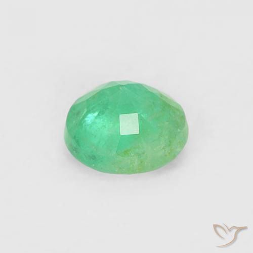 Emerald Gemstone in 3.5 mm (calibrated) Size for Sale, Emerald Stone in Blue Green Color