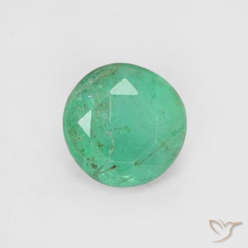 0.16ct Natural Medium Green Emerald, Round, SI