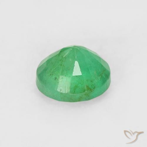 Emerald Gemstone in 3.5 mm (calibrated) Size for Sale, Emerald Stone in Light Green Color