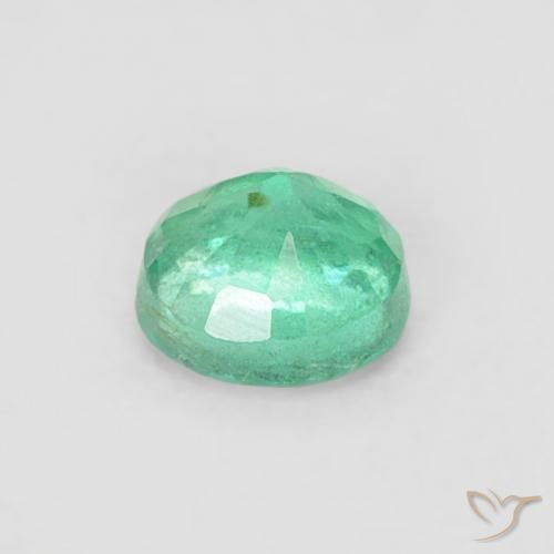 Emerald Gemstone in 3.5 mm (calibrated) Size for Sale, Emerald Stone in Blue Green Color