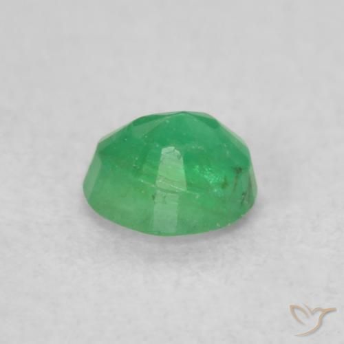 Emerald Gemstone in 3.5 mm (calibrated) Size for Sale, Emerald Stone in Bright Green Color