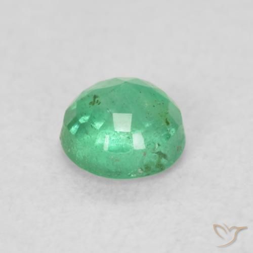 Emerald Gemstone in 3.5 mm (calibrated) Size for Sale, Emerald Stone in Bright Green Color
