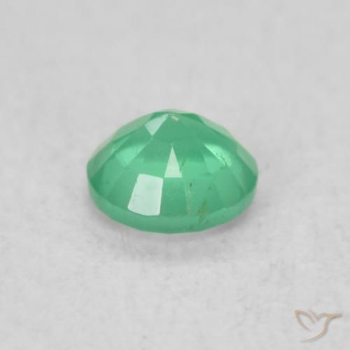 Emerald Gemstone in 3.5 mm (calibrated) Size for Sale, Emerald Stone in Intense Green Color