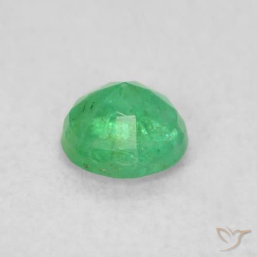 Emerald Gemstone in 3.5 mm (calibrated) Size for Sale, Emerald Stone in Bright Green Color
