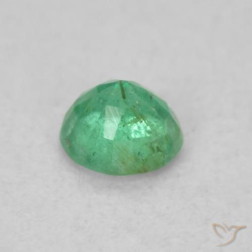 Emerald Gemstone in 3.5 mm (calibrated) Size for Sale, Emerald Stone in Jade Green Color