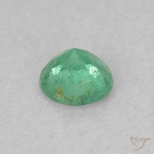 Emerald Gemstone in 3.5 mm (calibrated) Size for Sale, Emerald Stone in Bright Green Color