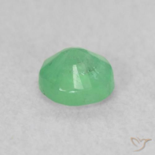 Emerald Gemstone in 3.5 mm (calibrated) Size for Sale, Emerald Stone in Light Green Color