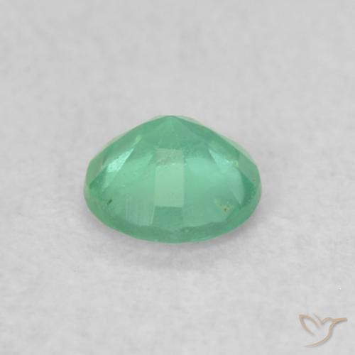 Emerald Gemstone in 3.5 mm (calibrated) Size for Sale, Emerald Stone in Cool Green Color