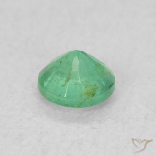 Emerald Gemstone in 3.5 mm (calibrated) Size for Sale, Emerald Stone in Yellowish Green Color