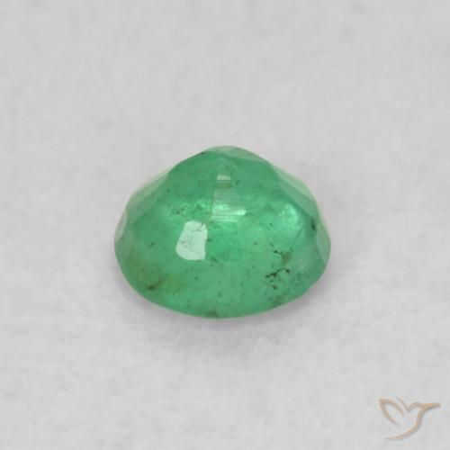 Emerald Gemstone in 3.5 mm (calibrated) Size for Sale, Emerald Stone in Yellowish Green Color