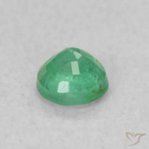Emerald Gemstone in 3.5 mm (calibrated) Size for Sale, Emerald Stone in Pistachio Green Color
