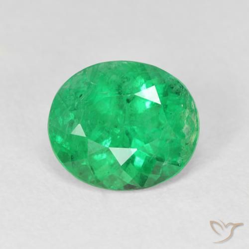 2.38ct Natural Intense Green Emerald, Oval, VS-SI