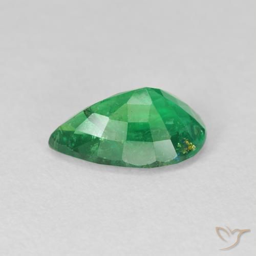 Emerald Gemstone in 11.2 x 7.3 mm Size for Sale, Emerald Stone in Warm Green Color