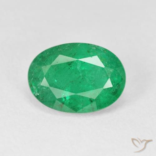 3.38ct Natural Medium Green Emerald, Oval, VS-SI