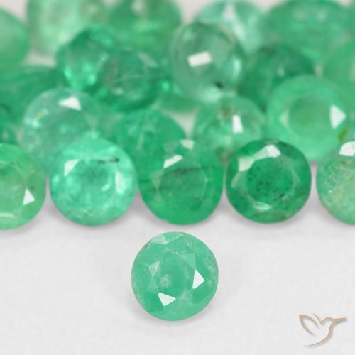 0.15ct Green Emerald, Round, SI