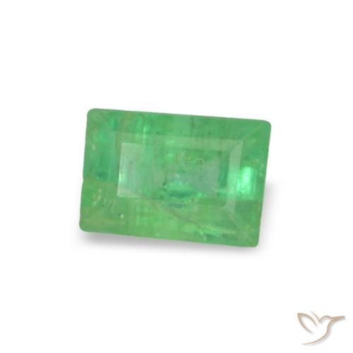 3.60 ctw Green Emerald Stones, Natural Emerald in Baguette Facet Shape for Sale