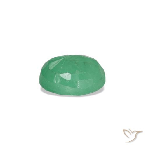 Emerald Gemstones in 5.1 x 4.2 mm Size for Sale, Emerald Stones in Medium light Green Color