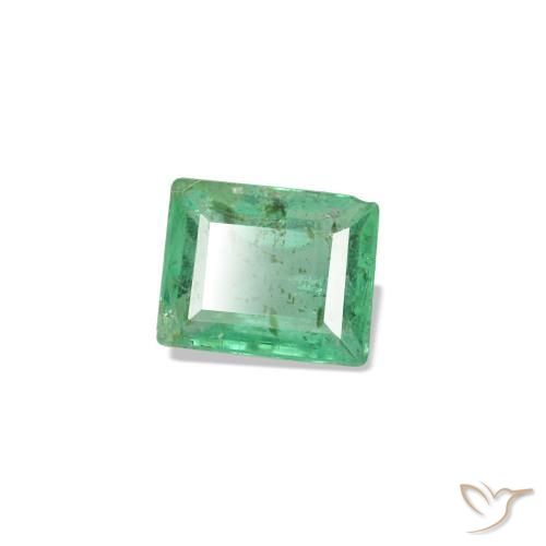 1.31 ctw Green Emerald Stones, Natural Emerald in Baguette Facet Shape for Sale
