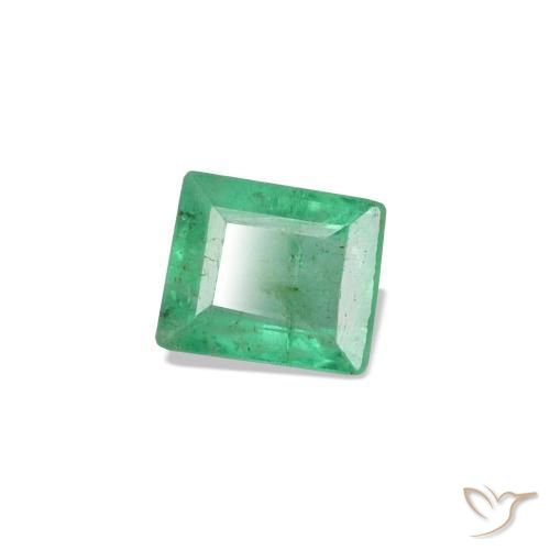 0.89 ctw Green Emerald Stones, Natural Emerald in Baguette Facet Shape for Sale