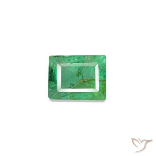 1.46 ctw Green Emerald Gemstones, Emerald Gems in Baguette Facet Shape for Sale.
