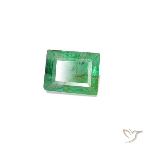 1.46 ctw Green Emerald Stones, Natural Emerald in Baguette Facet Shape for Sale