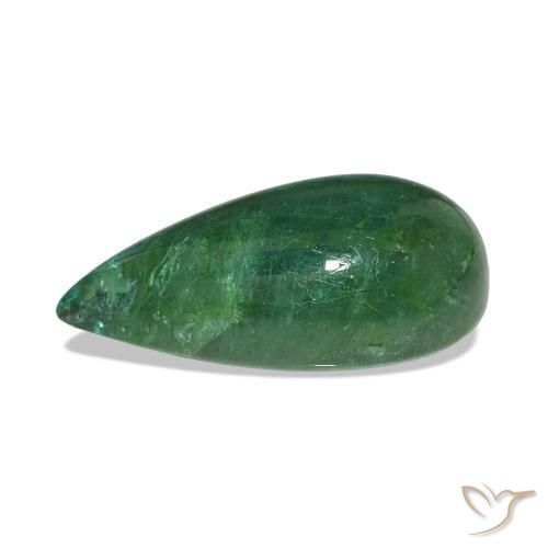 Emerald Gemstone in 19.6 x 10.1 mm Size for Sale, Emerald Stone in Medium Green Color