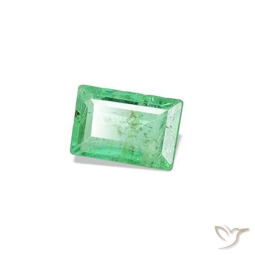 0.92 ctw Green Emerald Stones, Natural Emerald in Baguette Facet Shape for Sale