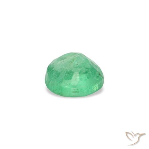 Emerald Gemstone in 3.5 mm (calibrated) Size for Sale, Emerald Stone in Cool Green Color