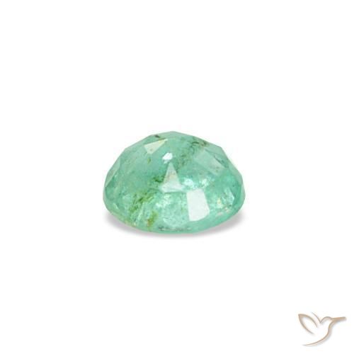 Emerald Gemstone in 3.5 mm (calibrated) Size for Sale, Emerald Stone in Light Green Color