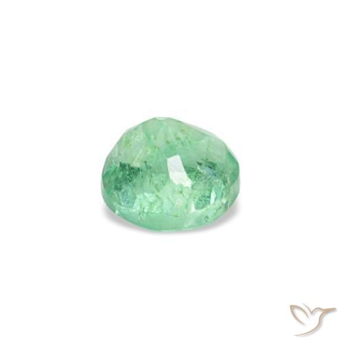 Emerald Gemstone in 3.5 mm (calibrated) Size for Sale, Emerald Stone in Light Green Color