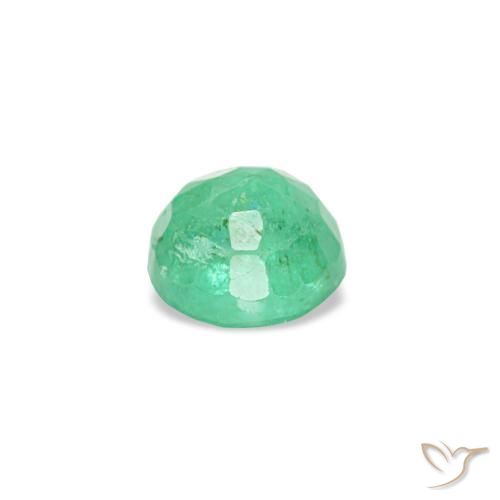 Emerald Gemstone in 3.5 mm (calibrated) Size for Sale, Emerald Stone in Intense Green Color