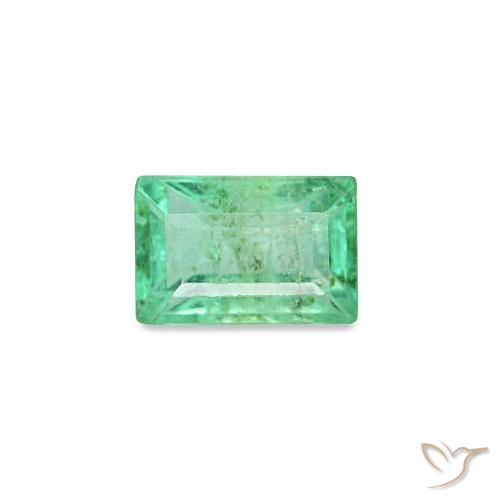 0.19ct Green Emerald, Baguette, VS-SI