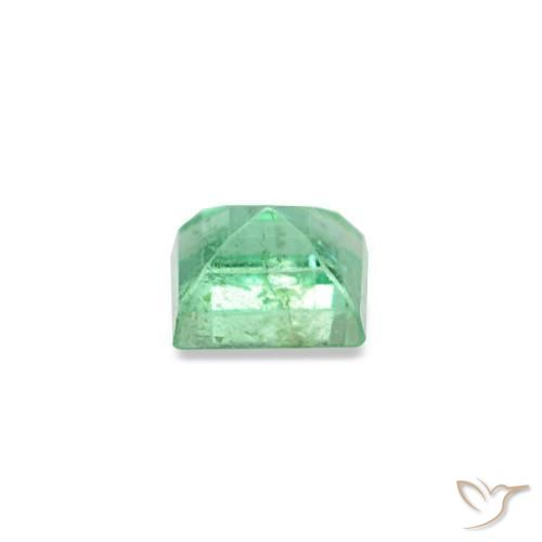 Emerald Gemstone in 2.9 x 2.8 mm Size for Sale, Emerald Stone in Light Green Color