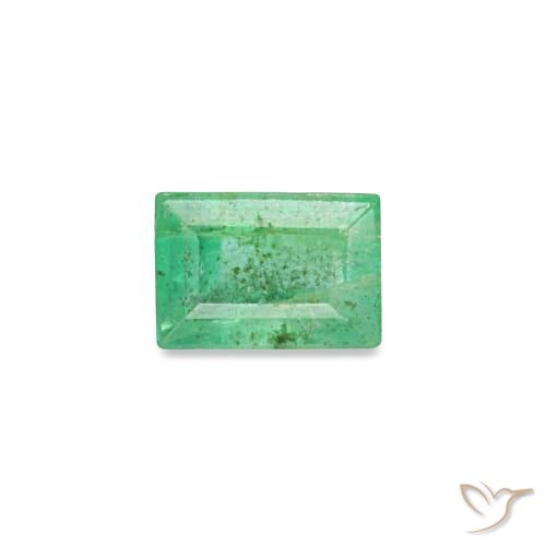 0.16ct Green Emerald, Baguette, VS-SI