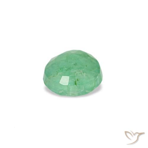 Emerald Gemstone in 3.5 mm (calibrated) Size for Sale, Emerald Stone in Pistachio Green Color
