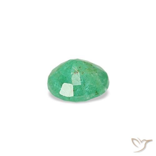Emerald Gemstone in 3.5 mm (calibrated) Size for Sale, Emerald Stone in Light Green Color