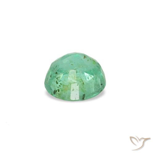 Emerald Gemstone in 3.5 mm (calibrated) Size for Sale, Emerald Stone in Light Green Color