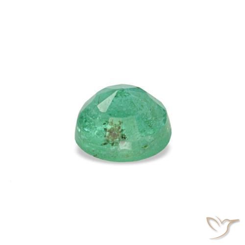 Emerald Gemstone in 3.5 mm (calibrated) Size for Sale, Emerald Stone in Blue Green Color