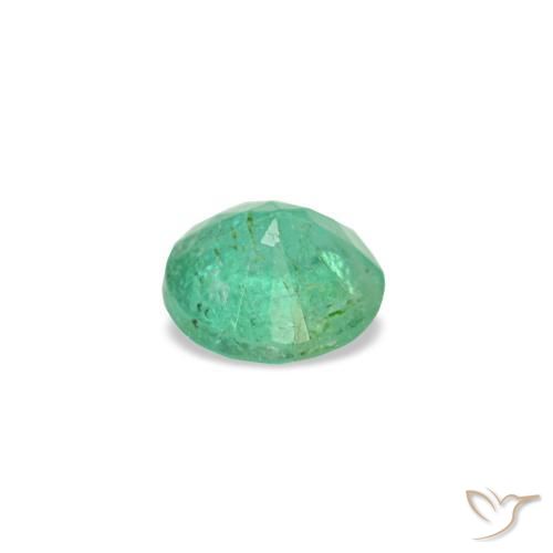Emerald Gemstone in 3.5 mm (calibrated) Size for Sale, Emerald Stone in Intense Mint Green Color