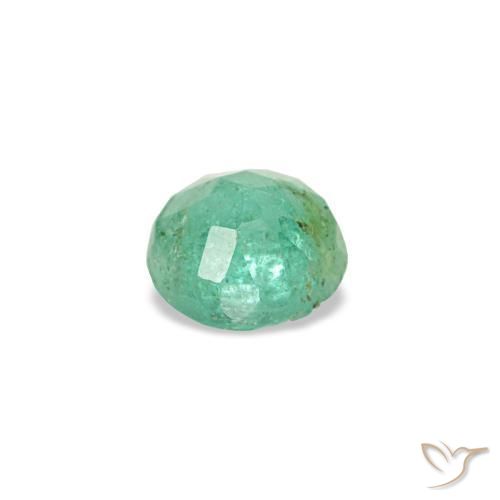 Emerald Gemstone in 3.5 mm (calibrated) Size for Sale, Emerald Stone in Light Cool Green Color